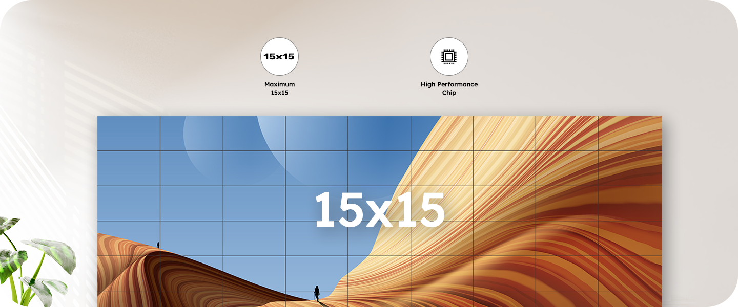 15x15 Video Wall